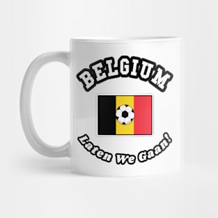⚽ Belgium Football, Vlag Van België, Laten We Gaan! Team Spirit Mug